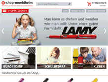 Tablet Screenshot of e-shop-muehlheim.de